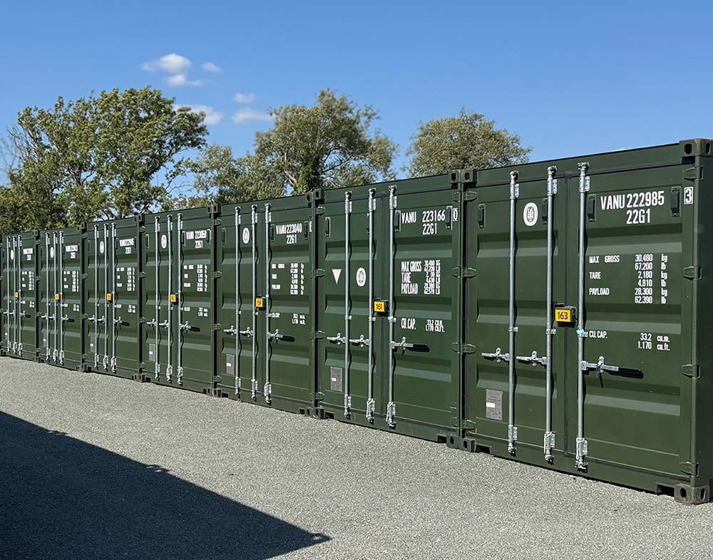 secure locked storage container at cambourne self storage
